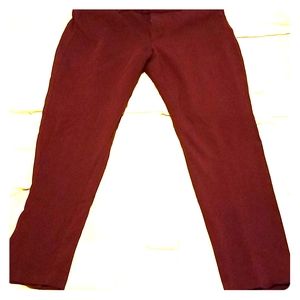 Burgandy Elle stretchy pants